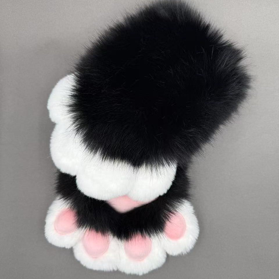 Soft Colorful Animal Claw Cosplay Mittens