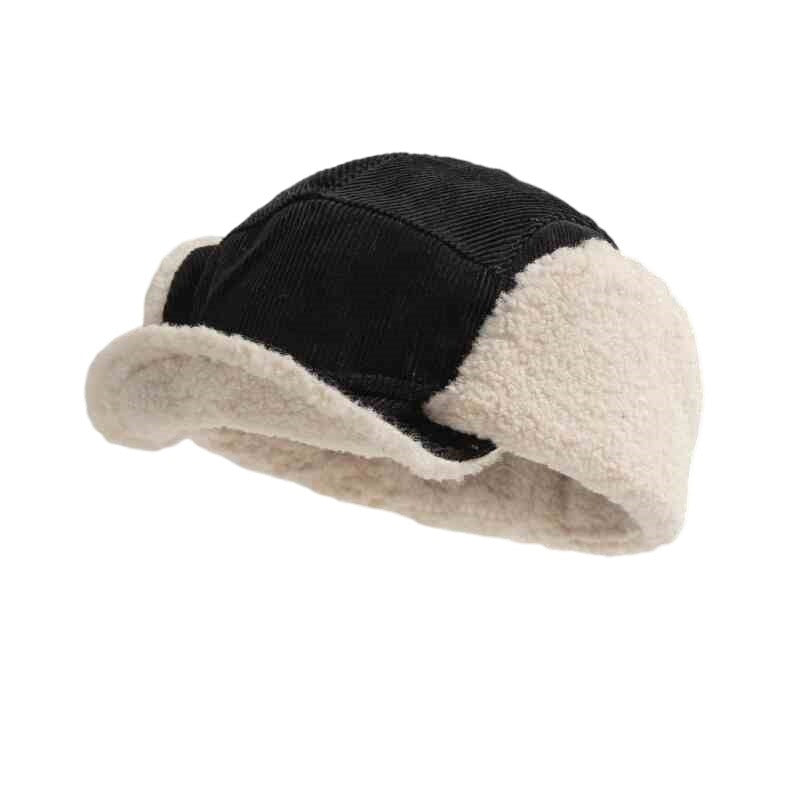 Japanese Retro Corduroy Warm Ear Protection Ushanka Hat