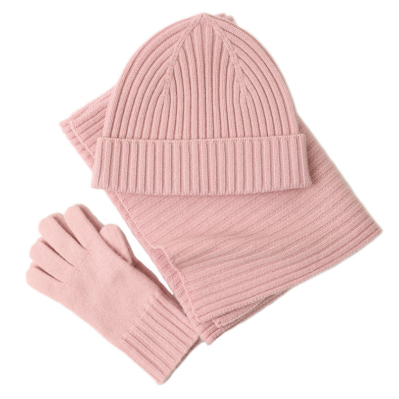 Fashion Women's Three-Piece Winter Accessory Set