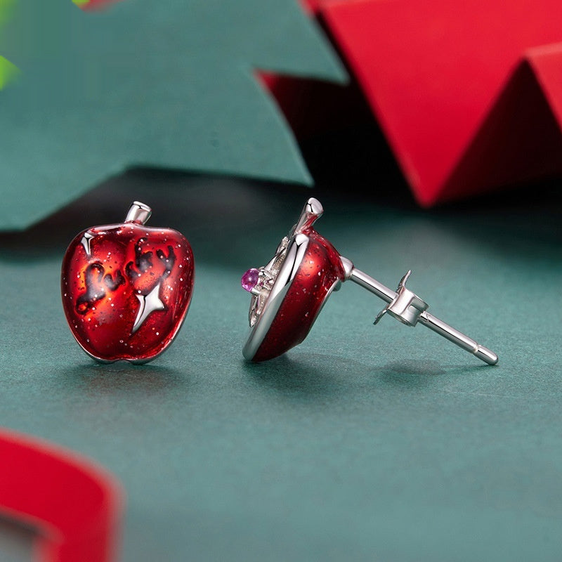 Winter Lucky Asymmetric Stud Earrings