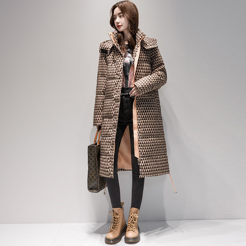 Women's Plaid Houndstooth Padded Coat