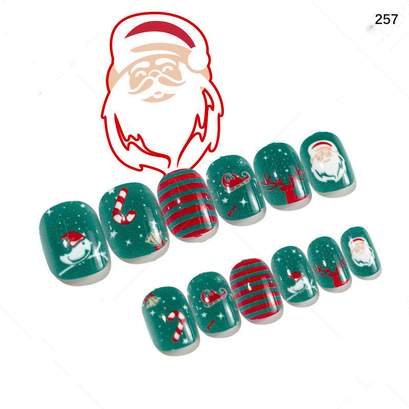 Cute Christmas Fake Nails