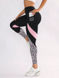 High Waist Tight Patchwork Color Block Yoga Pants